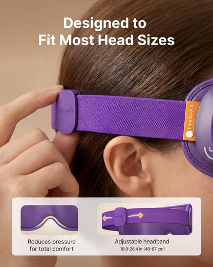 RENPHO X Headspace Eyeris Zen, Meditation Eye Massager with Heat, Portable Heated Eye Mask, Ultra-Quiet for Deeper Sleep, Gifts for Him, Women, Birthday, FSA Eligible HSA