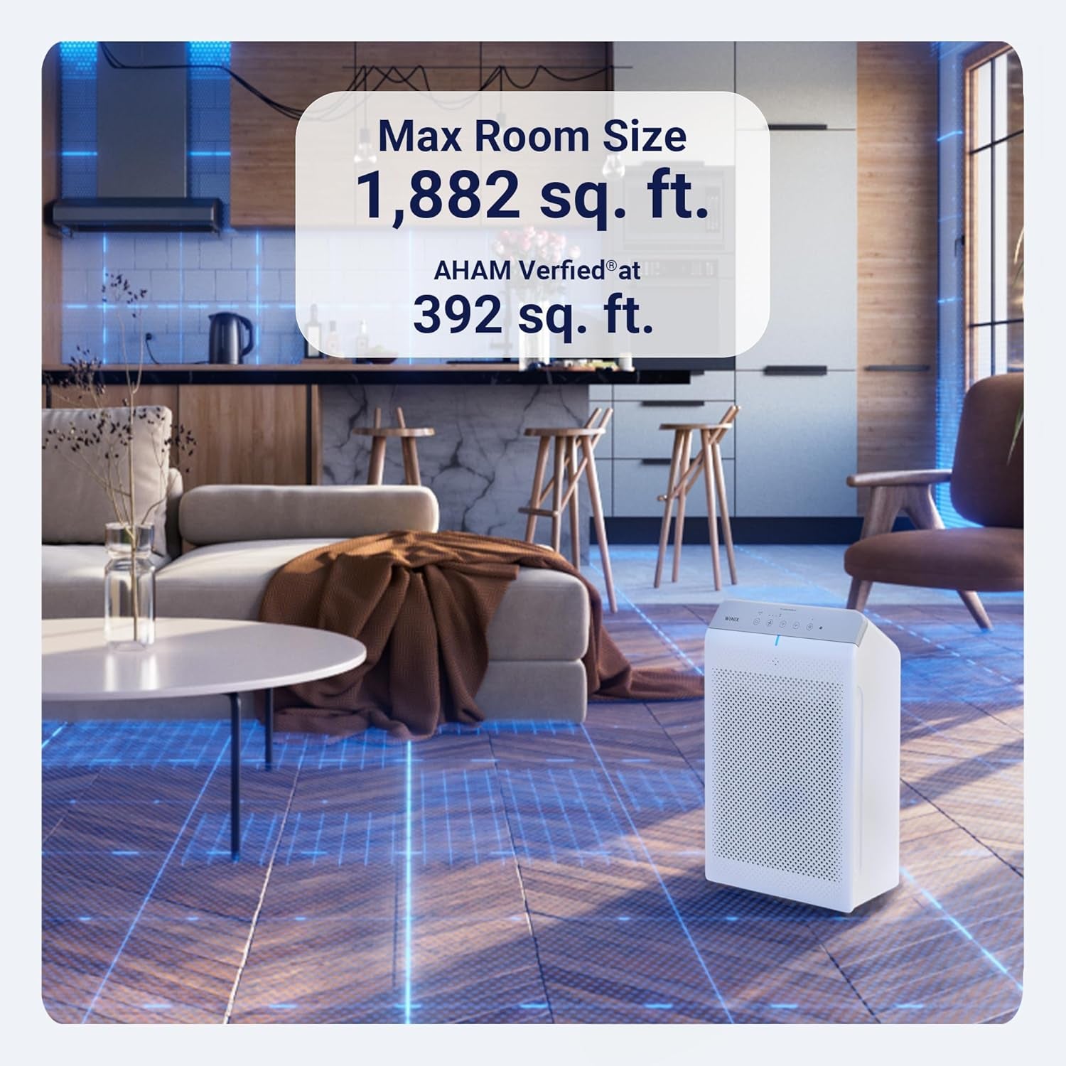 5530 Air Purifier (New Generation of 5500-2 with App Control) for Home Large Room up to 1882 Ft² in 1 Hr, True HEPA, High Deodorization Carbon Filter and Auto Mode, Captures Pet Allergies, Smoke
