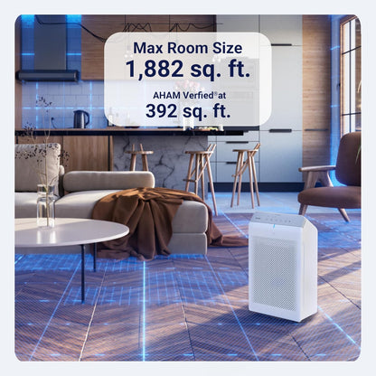 5530 Air Purifier (New Generation of 5500-2 with App Control) for Home Large Room up to 1882 Ft² in 1 Hr, True HEPA, High Deodorization Carbon Filter and Auto Mode, Captures Pet Allergies, Smoke