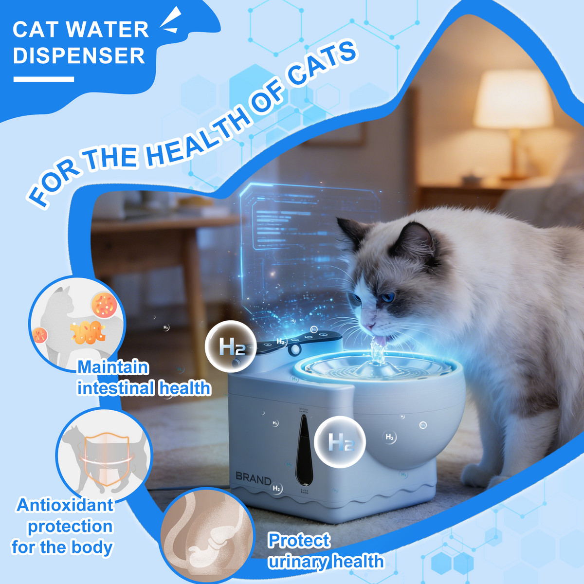 Oxiram PetComfort™ Smart Cat Fountain (ORS-001)