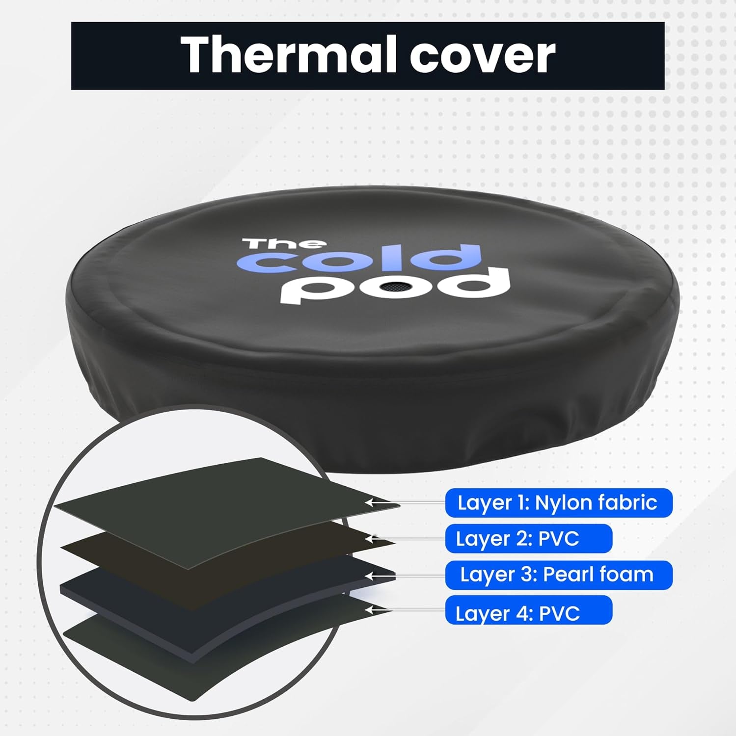 Ice Bath Tub for Athletes with Cover: 88 Gallons Cold Plunge Tub for Recovery, Multiple Layered Portable Ice Bath Plunge Pool