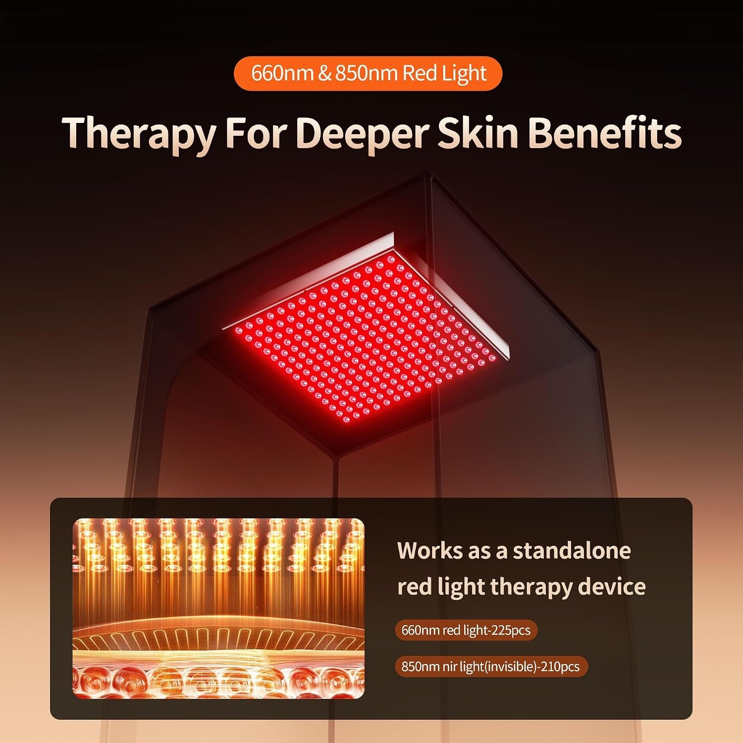 Portable Sauna Box, Infrared Sauna with 660Nm Red Light & 850Nm Infrared Red Light Therapy Device for Relaxation, Red Light Sauna for Home 5-Layer Waterproof Insulated, 3L/1200W Steamer, Chair