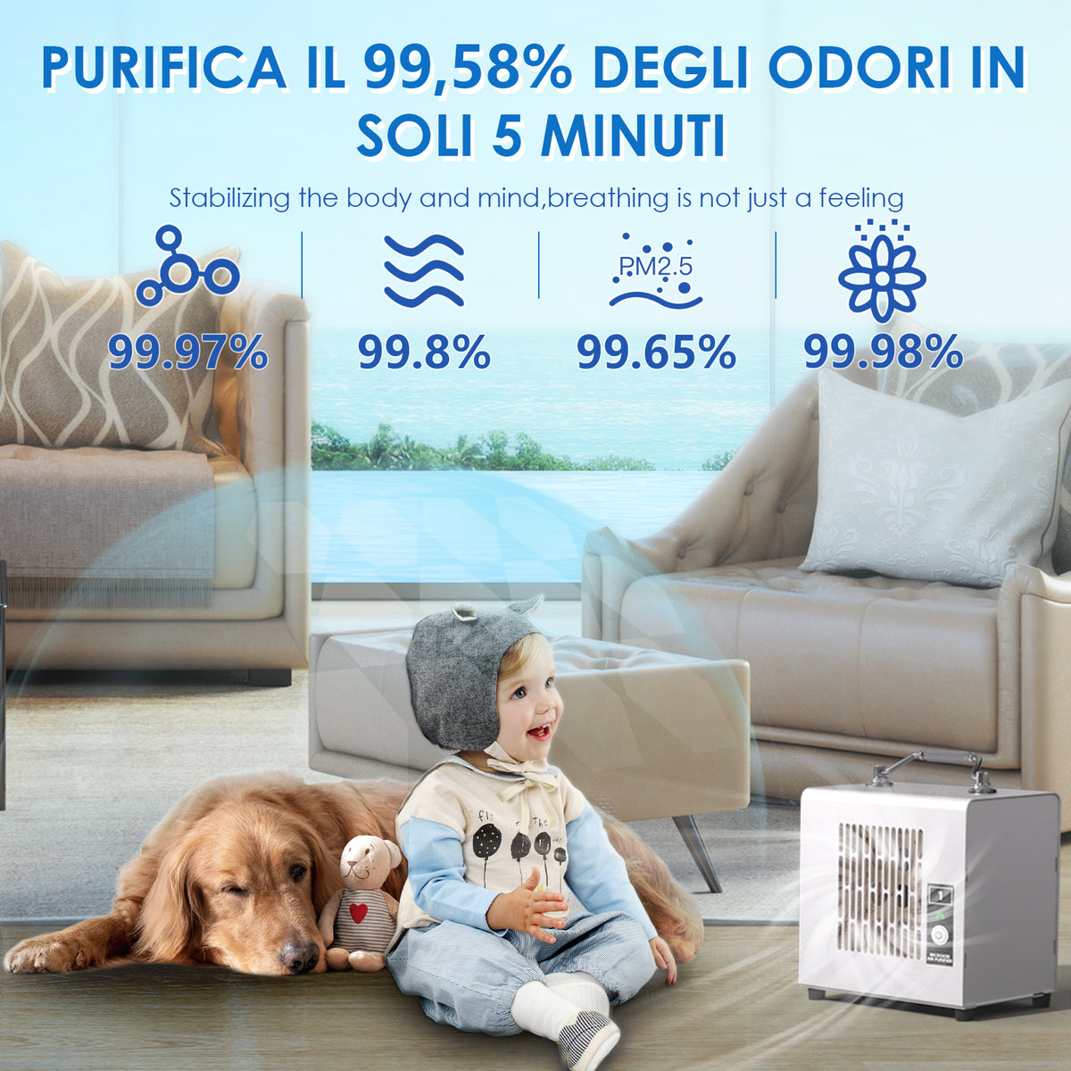 Oxiram AirFlow™ Desktop Wellness Hub