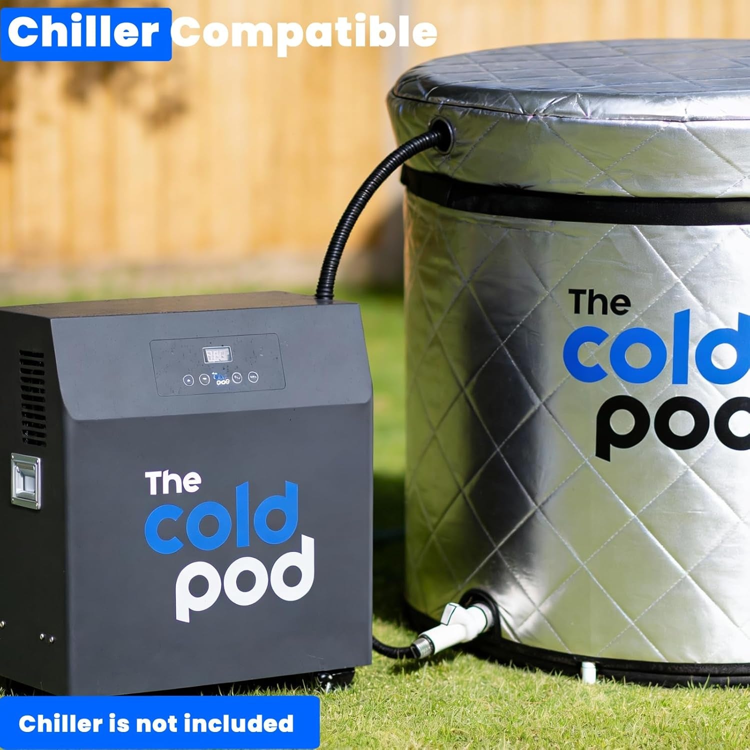 Cold Plunge Tub: 85 Gal round Tub with Full-Wrap Uv-Reflective Insulation Cover Bundle for Indoor & Outdoors Use - Portable Ice Bath Tub for Athletes&Crossfitters &Wim Hof Enthusiasts