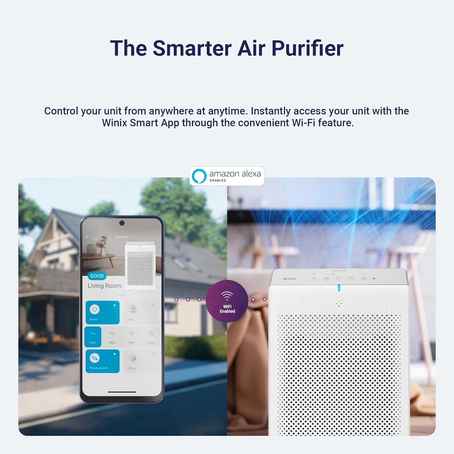 5530 Air Purifier (New Generation of 5500-2 with App Control) for Home Large Room up to 1882 Ft² in 1 Hr, True HEPA, High Deodorization Carbon Filter and Auto Mode, Captures Pet Allergies, Smoke
