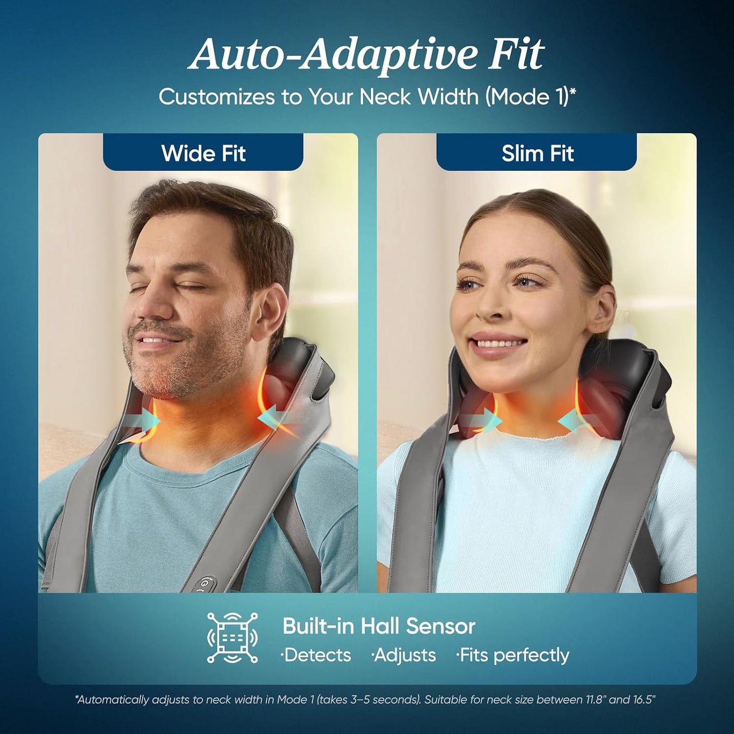 FSA Cordless Neck Massager for Pain Relief Deep Tissue, Cadeo | HSA Eligible, Shiatsu Neck and Shoulder Massager with Heat, Lymphatic Drainage Massage, Ideal Gift for Mom and Dad