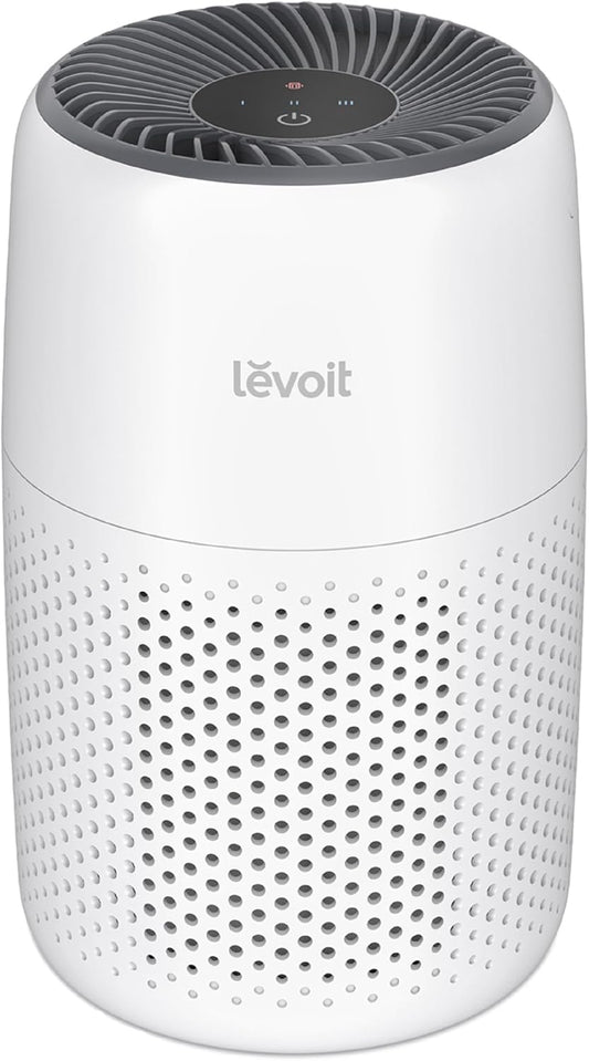 Air Purifiers for Bedroom Home Dorm, AHAM VERIFIDE, 3-In-1 Filter Cleaner with Aroma Pad, Filters Smoke, Allergens, Pet Dander, Odor, Dust, Office, Desktop, Core Mini-P, White